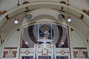 Fragment of a historic interior in Art Nouveau style