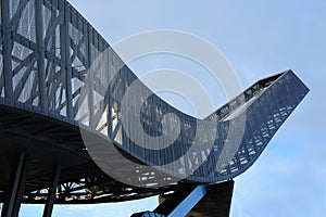 Fragment of Holmenkollen ski jump photo