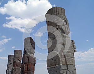 A fragment of a holy statue in Teotihuacan, Mexico