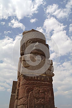 A fragment of a holy statue in Teotihuacan, Mexico