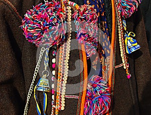 A fragment of Hutsul festive clothes