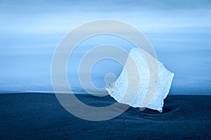 Da ghiacciaio sul Spiaggia più vicino jökulsárlón islanda 