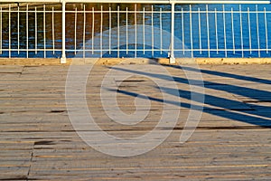 Fragment of an iron handrail