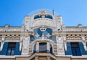 Fragment of Jugendstil facade