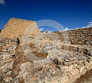 Fragment of Knossos Palace with a large wall