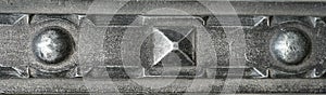 Fragment metalic door photo