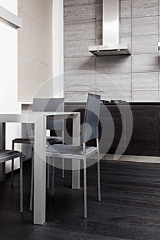 Fragment of modern minimalism style kitchen