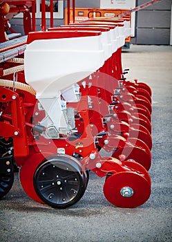 Fragment of modern pneumatic seeder