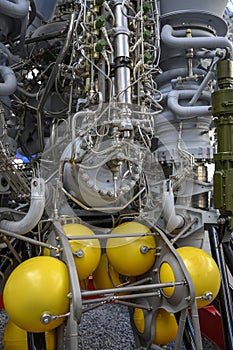 The most powerful liquid-propellant rocket first-stage engine made in Russia, burns 2393 kg of fuel in 1 second