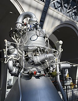 The most powerful liquid-propellant rocket first-stage engine made in Russia, burns 2393 kg of fuel in 1 second
