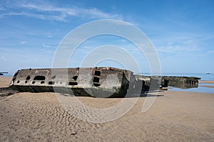 fragment of the Mulberry artificial port from Operation Overlord D-Day.