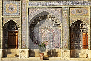 Fragment of a multi-colored Mosque Nasir al Mulk also known as P