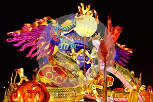 A fragment of the New Year lantern display