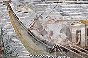 Fragment of Nile mosaic or Palestrina Mosaic