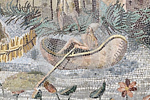 Fragment of Nile mosaic or Palestrina Mosaic