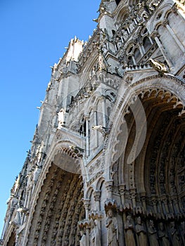 Fragment of Notre-Dame in Chartres photo
