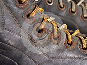 Fragment old hockey skates