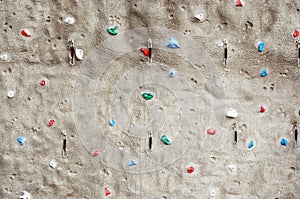 Fragment of a rock climbing wall