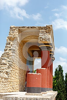 Fragment of the ruins of the Knossos Palace