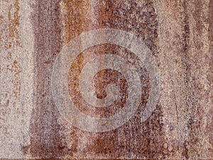 fragment of a rusty iron sheet