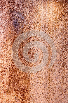 Fragment of a rusty iron sheet