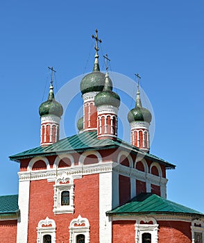 Fragment of Smolenskaya Church in Bogoyavlensky convent. Uglich, Yaroslavl region