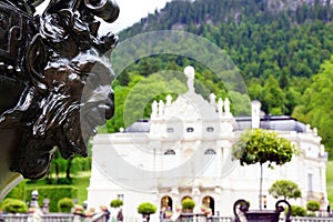 Fragment of statue in the Linderhof Palace