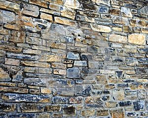 Fragment of stone wall as interesting solid background