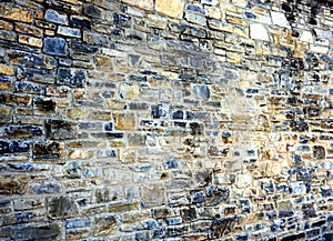 Fragment of stone wall as interesting solid background