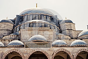 Fragment of the Suleymaniye mosque with the main dome