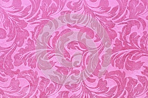 Fragment of tapestry pattern with pink floral