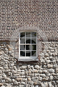 Wall of castle with window, Tower of London - UK
