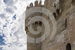 A fragment of the wall of the ancient Citadel of Qaitbay