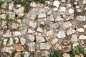 Fragment of a wall of old city of Jerusalem