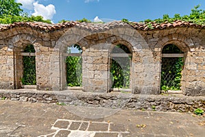 Fragment of the wall of the Sokolin Monastery in Bulgaria