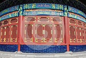 A fragment of the wall of the temple of heaven