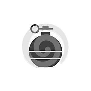 Fragmentation grenade vector icon photo