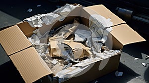 fragmented broken package