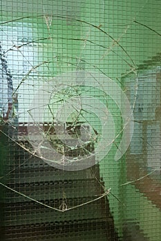 Fragmented window pane texture background