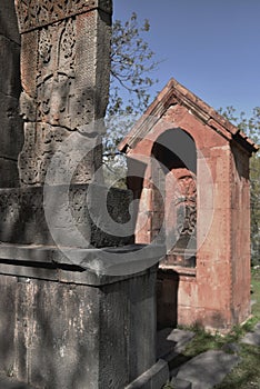 fragments. Church of Surb Mashtots Hayrapet, Garni, Armenia 12th century