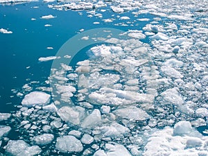 Fragments of icebergs photo