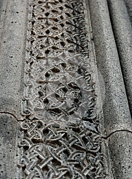 Fragments from the Monastery complex of Akhtala, Armenia,