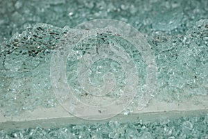 Fragments of a shattered glass
