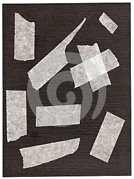 Fragments of a sticky tape.