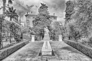 Fragonard Monument in the town of Grasse, Cote d`Azur, France