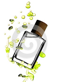 Fragrance bottle with liquid