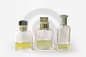 Transparent fragrance bottles