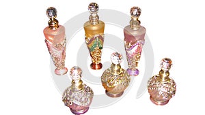 Fragrance bottles. perfume bottles. antique. collection