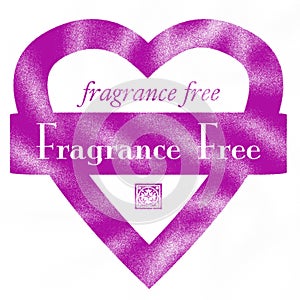 Fragrance Free Heart Rubber Stamp