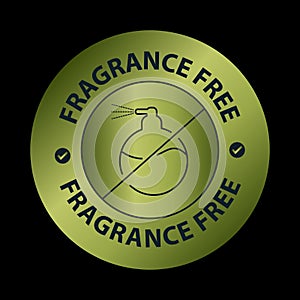 Fragrance free, vector icon